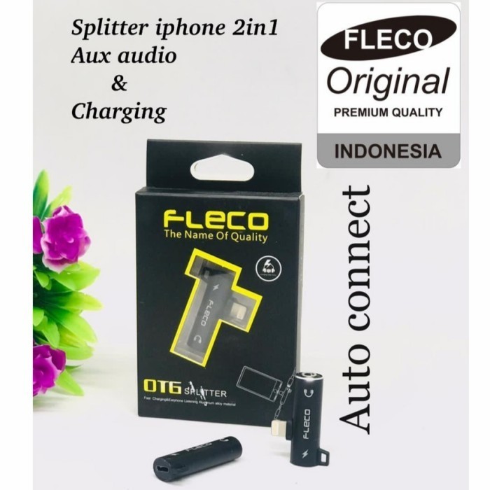 OTG  Lightning to Jack Earphone Splitter Audio Adapter Converter