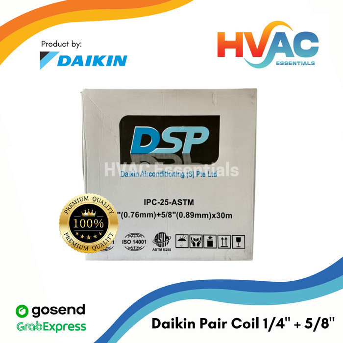 2XO_ Pipa Ac Daikin Dsp 1/4 - 5/8 (Ac Daikin 2 - 2,5 Pk Thailand) Per Meter