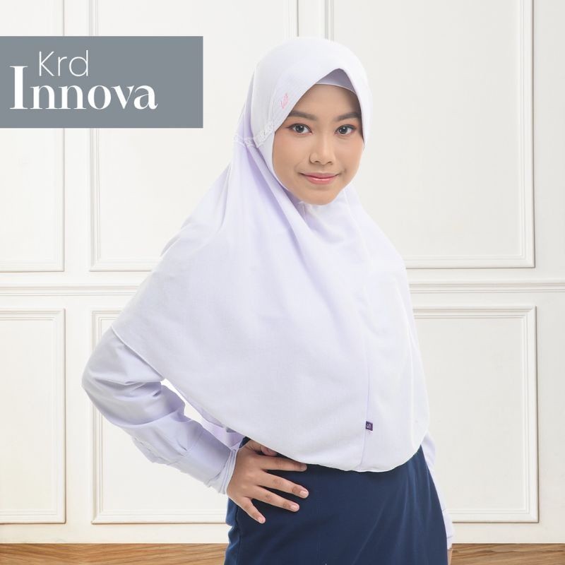 Kerudung Rabbani INNOVA Serut Terbaru Jilbab Anak Sekolah ukuran S M L XL