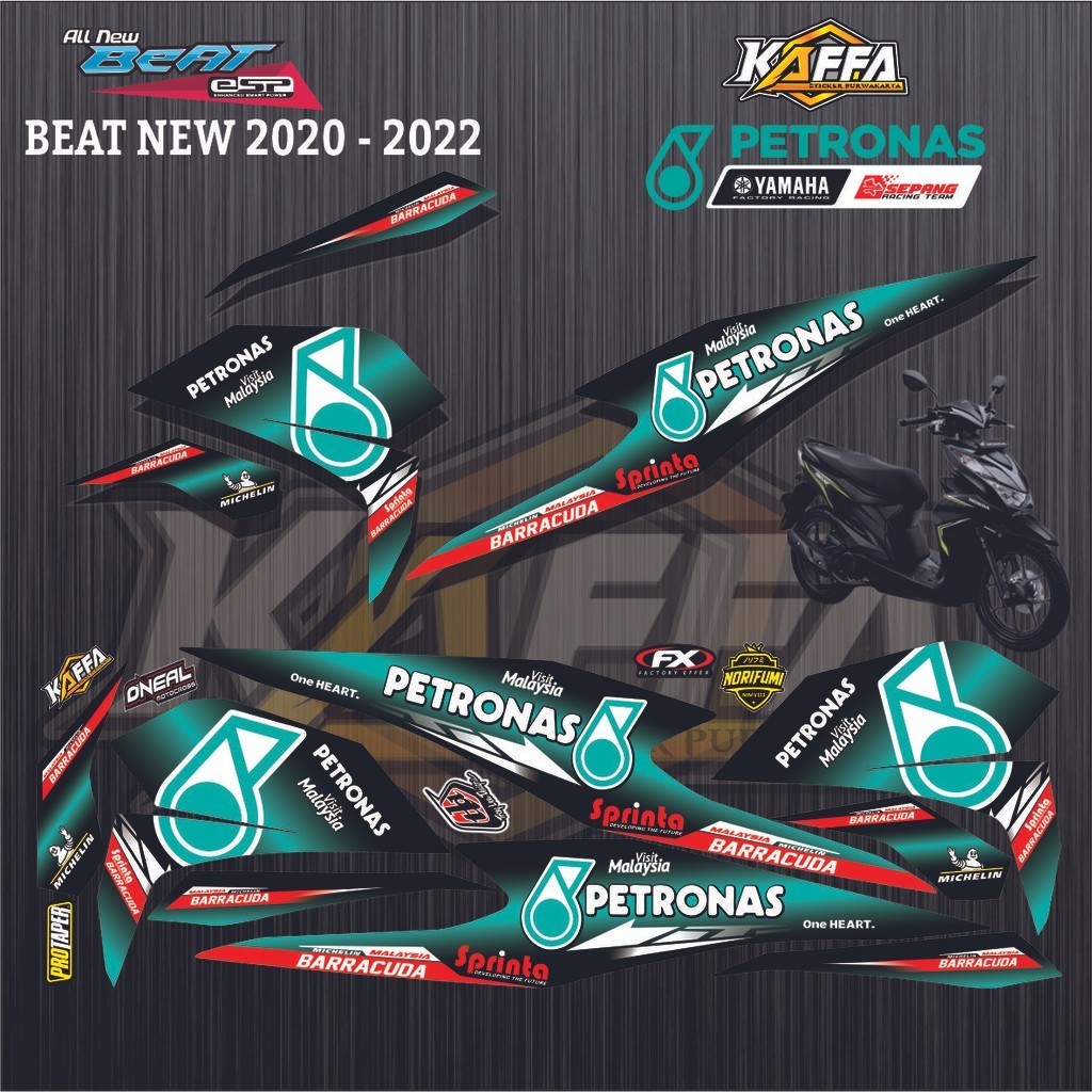 POLET Striping Beat Deluxe - Stiker Motor Honda Beat Street 2020 Beat baru fi petronas