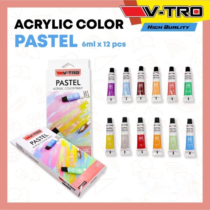

CAT AKRILIK PASTEL 12 WARNA (6 ML)