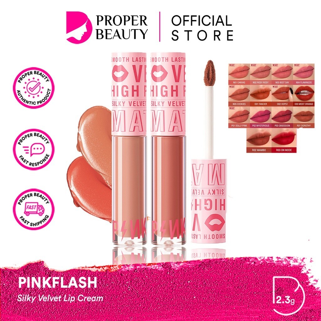 PINKFLASH Silky Velvet Lip Cream China / Lasting Matte Lipcream Glossy Lipgloss Lipstick Cheek Duo T