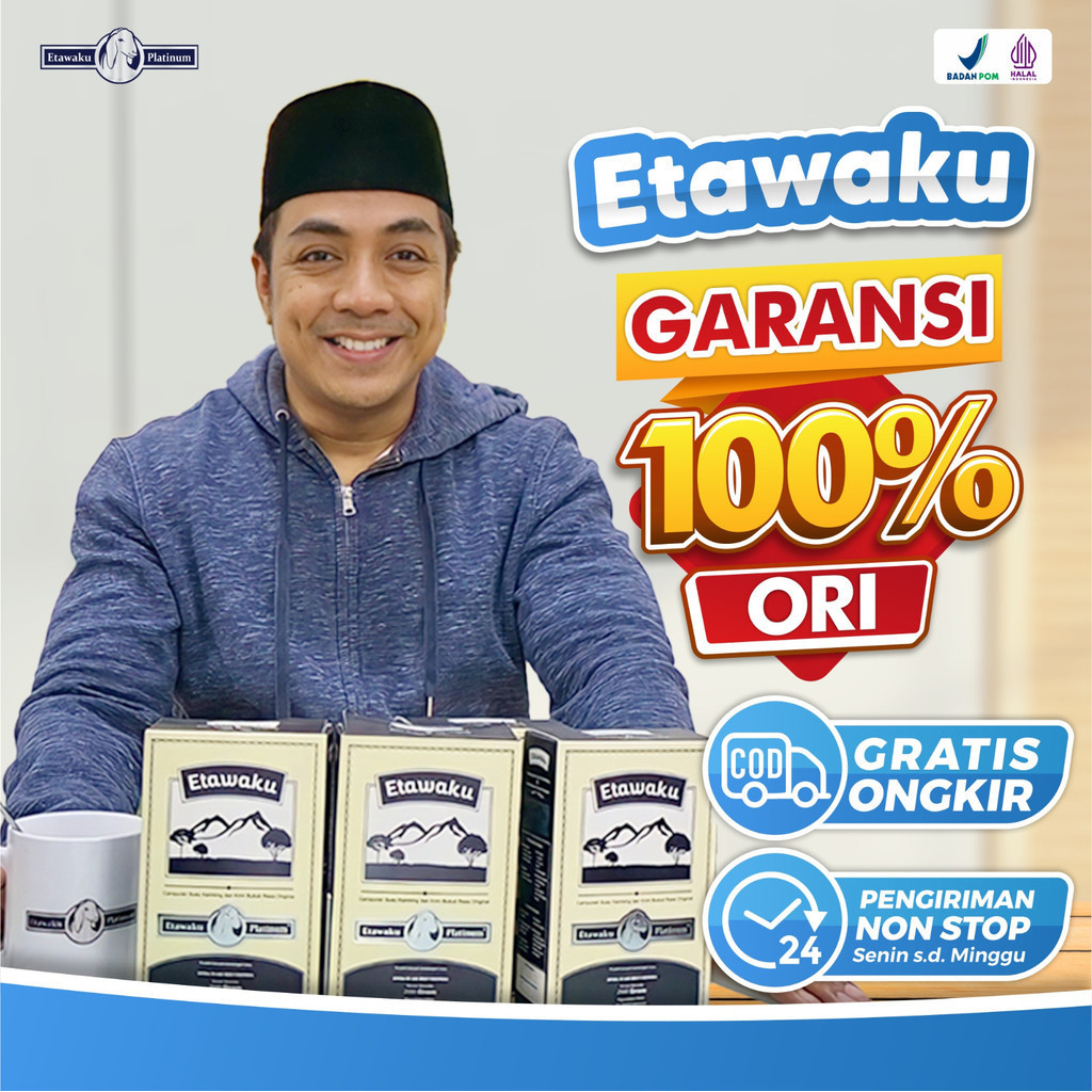 

Etawaku Platinum Susu Kambing Etawa Untuk Nyeri Tulang Sendi dan Sesak 1 Box