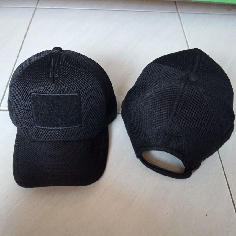 topi tactikal jaring doublemes/topi velcro/topi prekat/topi tni/topi autdor