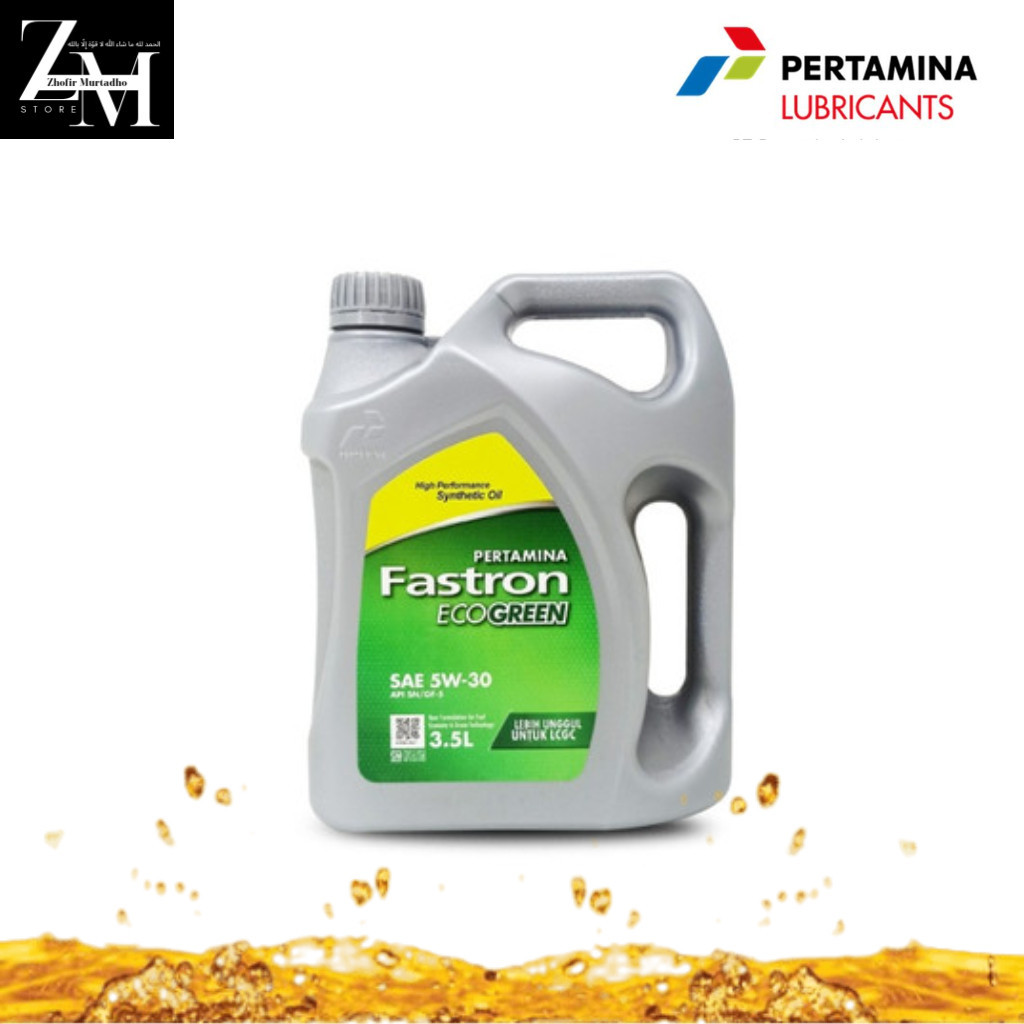 OLI ORIGINAL FASTRON ECO GREEN 5W30 3,5 LITER 100% ASLI PERTAMINA