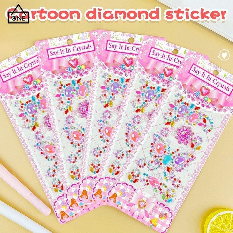 

COD❤️Stiker Anak Berlian Stiker Kristal Batu Permata Dekorasi DIY Kreatif Hadiah Taman Kanak-kanak