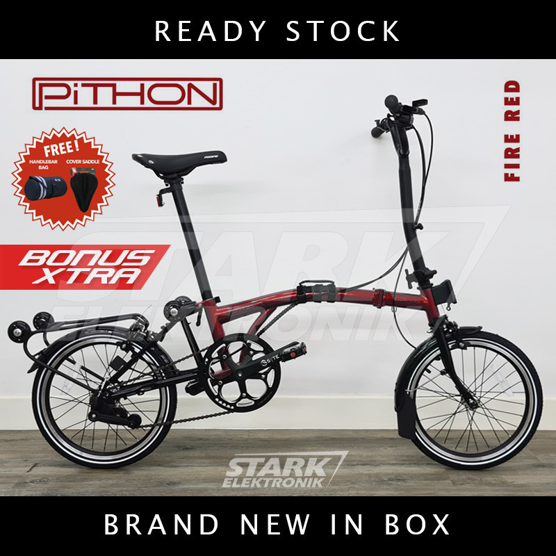 promo Pacific PITHON 16 inch Sepeda Lipat Folding Bike