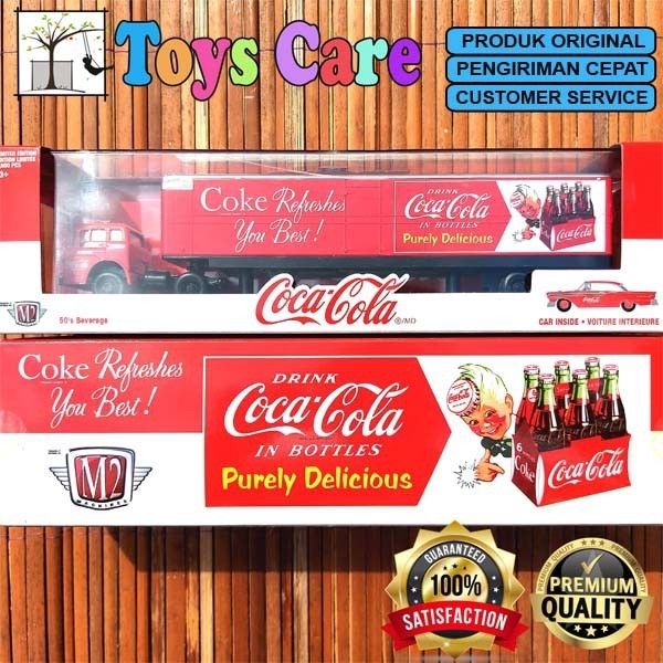 M2 MACHINES COCA COLA 1957 FORD C-600 & 1957 FORD FAIRLANE 500 - AUTO HAULER TRANSPORT TRUCK RIG MOB