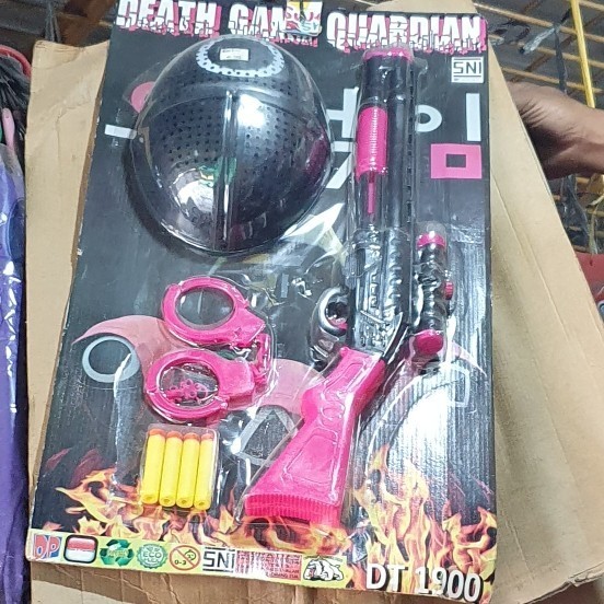 Mainan pistol anak peluru karet
