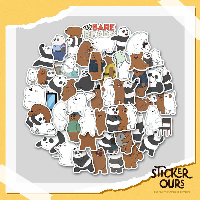 

STICKER PACK WE BARE BEAR | STIKER TUMBLER LAPTOP | STIKER KOPER HELM