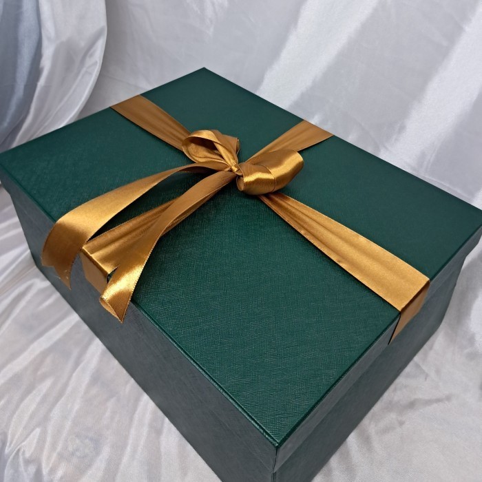 

Gift box kotak kado + 35x25x15 cm + Berpita - Dark Green