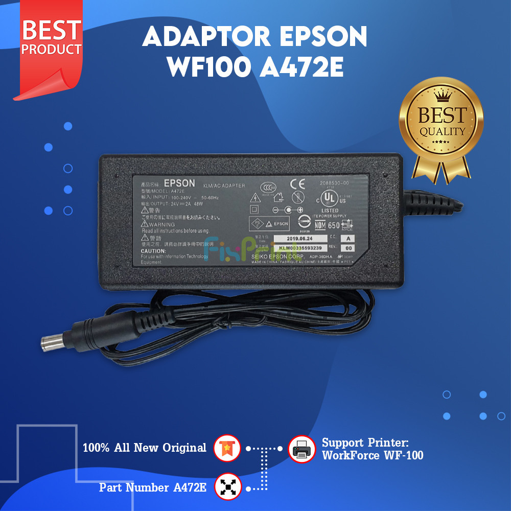 Adaptor Power Supply EPSON WF100 WF-100 Epson WorkForce WF-100