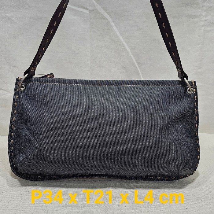 GAP jeans denim shoulder/hand/sling bag with genuine leather original