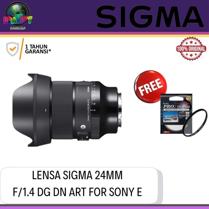 SIGMA 24MM F1.4 DG DN ART FOR E MOUNT / LENSA SIGMA 24MM F1.4 DG DN A