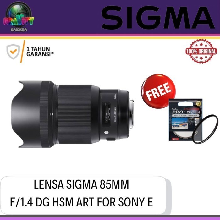 SIGMA 85MM F1.4 DG HSM ART FOR E MOUNT / LENSA SIGMA 85MM F1.4 DG HSM