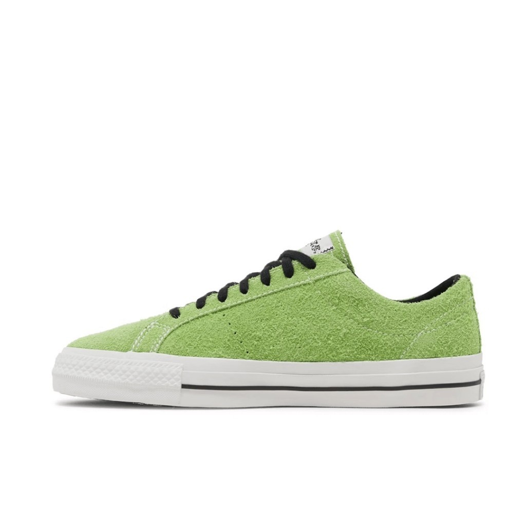 Sepatu Stussy X Converse One Star Pro OX Low 8 Ball Geen Flash White Black