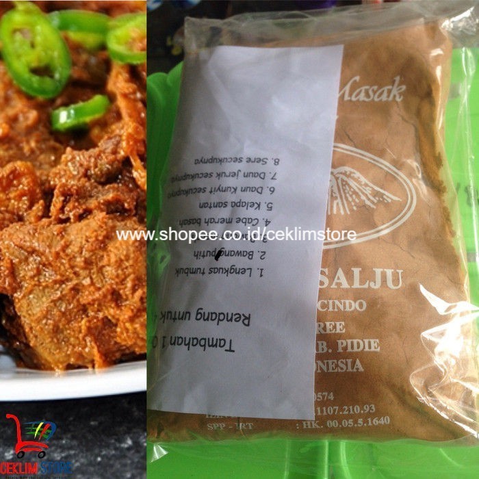 

Bumbu Rendang Kemasan 500 Gram