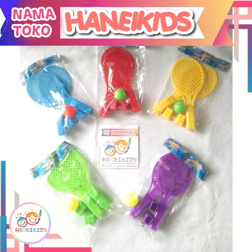 MAINAN RACKET MINI ANAK 2BH + 1BOLA / RAKCET MINI ANAK TERMURAH