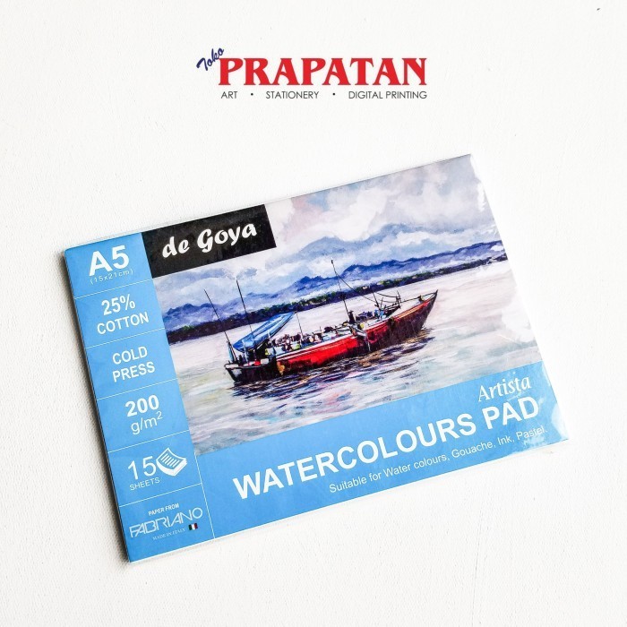 

De Goya Watercolor Pad X Fabriano A5 200gsm -YY41