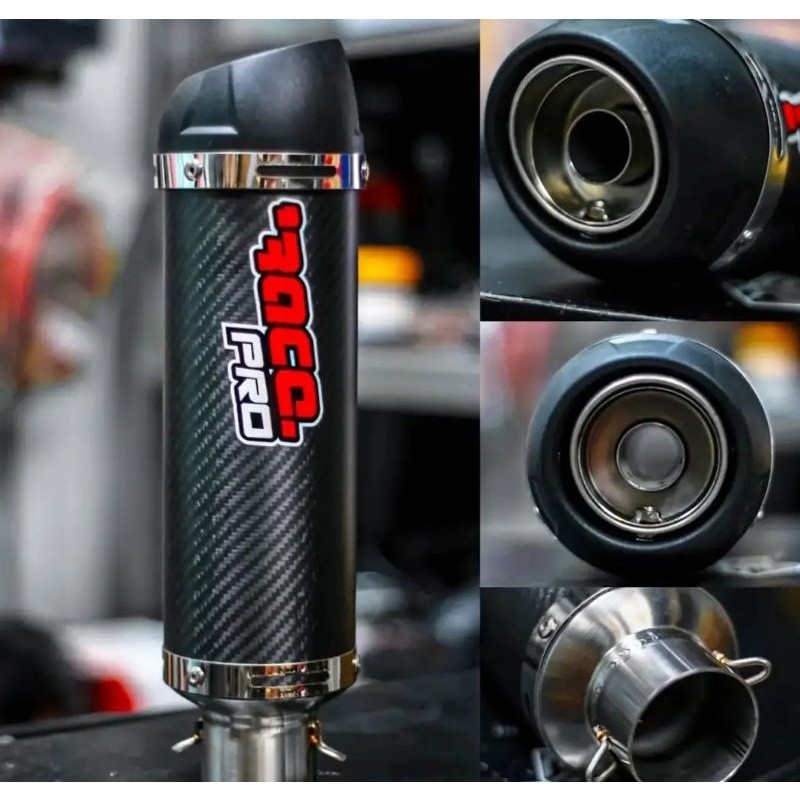 Race Pro Exhaust Long Carbon Racepro Silincer Only Universal Knalpot Racing