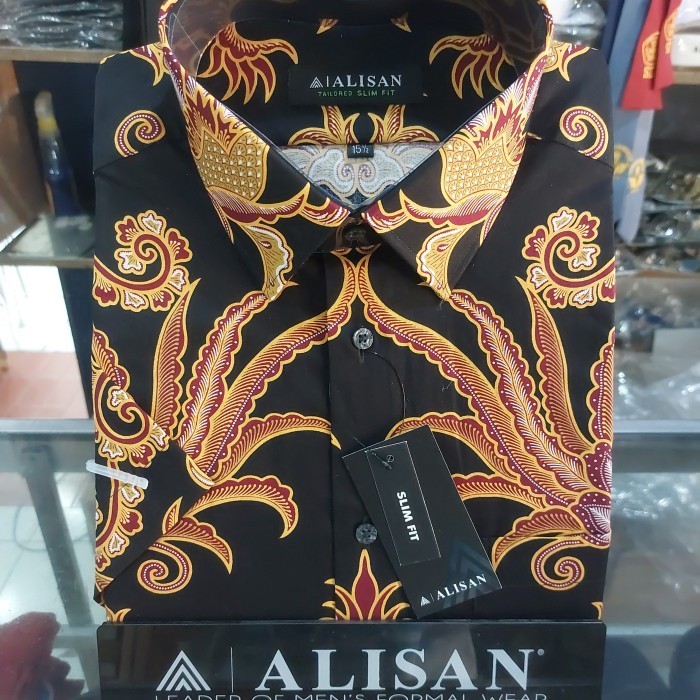 Batik Alisan slim fit lengan pendek 04