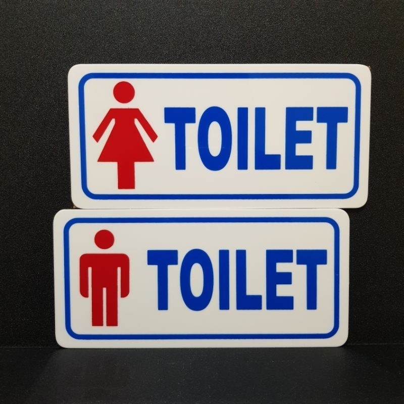 

Akrilik sign board / papan nama TOILET pria-wanita (harga sepasang) / papan petunjuk acrylic