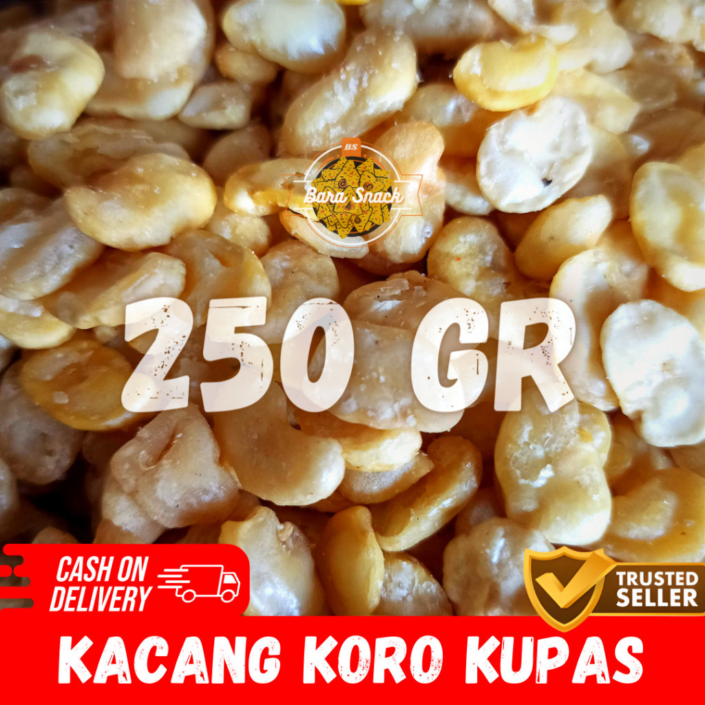 

[ 250gr ] Kacang Koro Kupas Asin Cap Jaipong / Camilan Snack Kiloan Murah