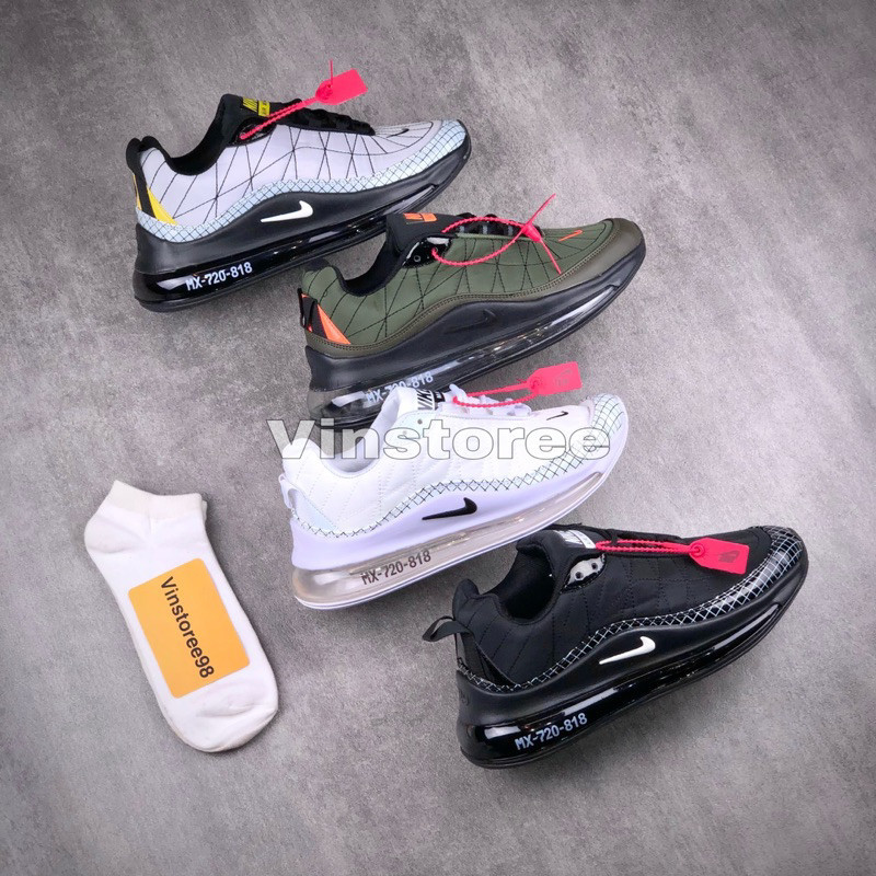 SEPATU AIR 720 AIRMAX 720 818 MX WHITE BLACK GREY ARMY/Hijau lumut sage jotol ijo Hitam