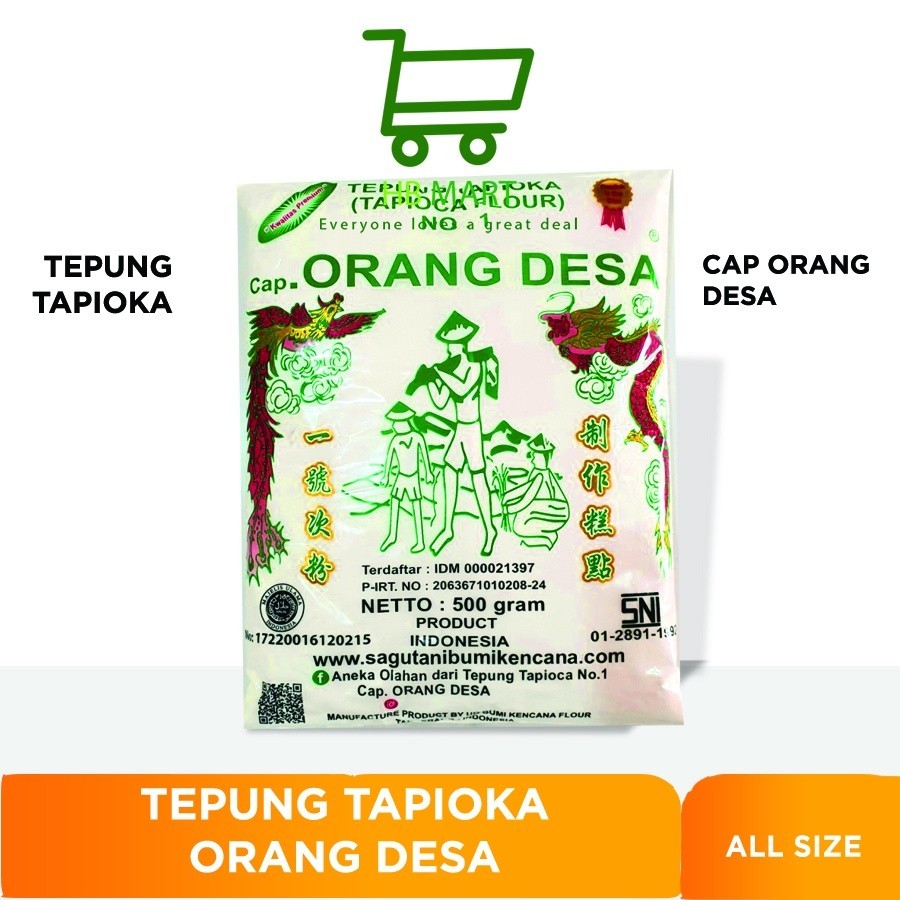 

TEPUNG TAPIOKA CAP ORANG DESA 1 KG