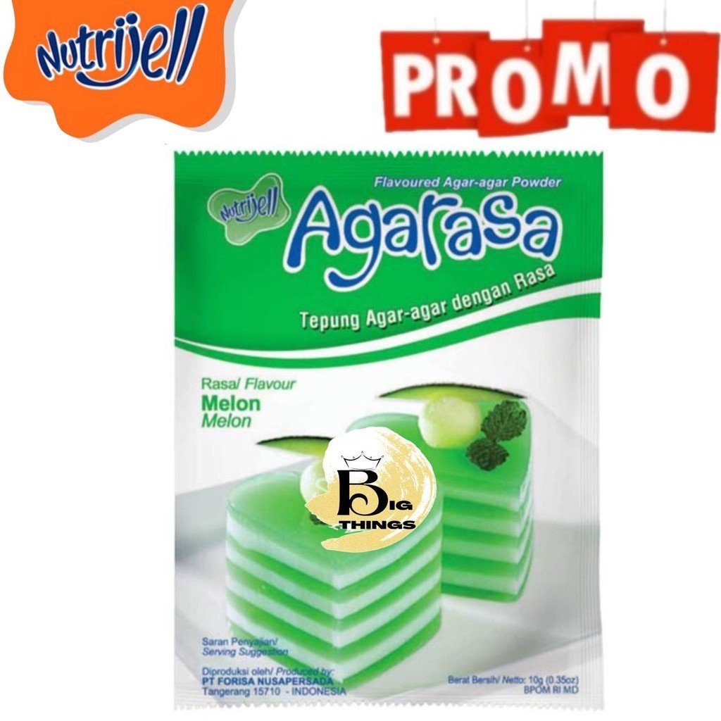 

AGARASA 10gr By Nutrijel Tepung Agar Rasa Melon