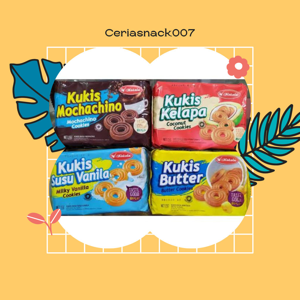 

Biskuit Kukis Kokola All Varian Mochachino Butter Vanila Coconut 218gr