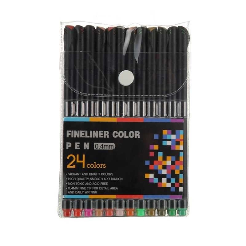 

‼️OBRAL BISA COD INSTANT‼️Tlevino Pena Warna Drawing Pen Fine Point Art Watercolor 0.4mm - TV4‼️COD‼️