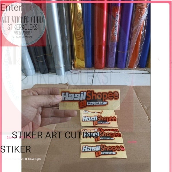Sticker cuting Shopee#michat#stickercuting#BUKAN PRINTING