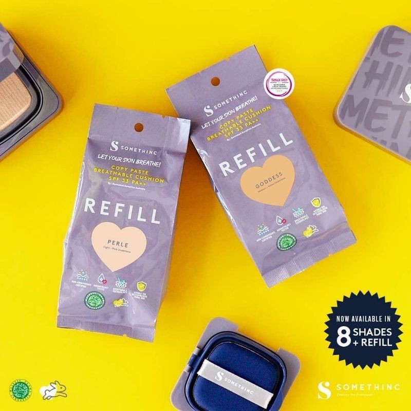 (REFILL) SOMETHINC COPY PASTE BREATHABLE MESH CUSHION SPF 33PA++ | bedak somethinc