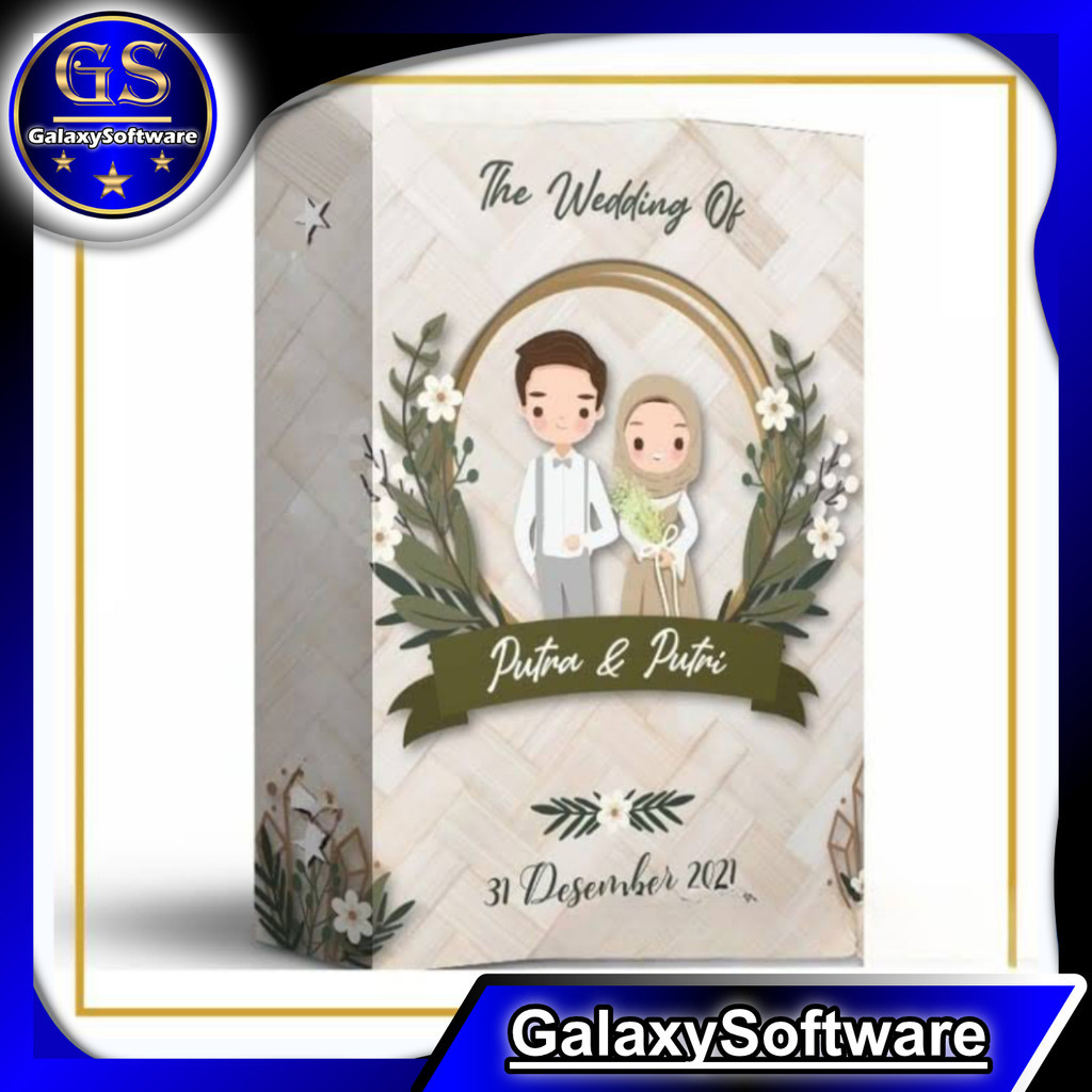 5). Template Undangan Digital PowerPoint - GalaxySoftware