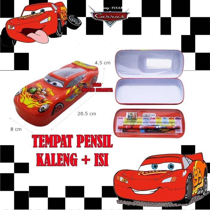 

[New Arrival] Kotak / Tempat Pensil Berbentuk Mobil Cars Mcqueen Bagus Murah