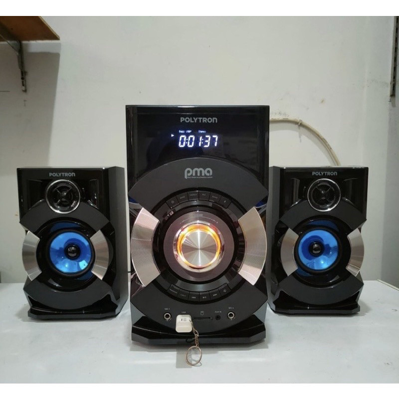 Speaker aktif Polytron PMA-9527 FM Radio, Extra Bass, Bluetooth, USB