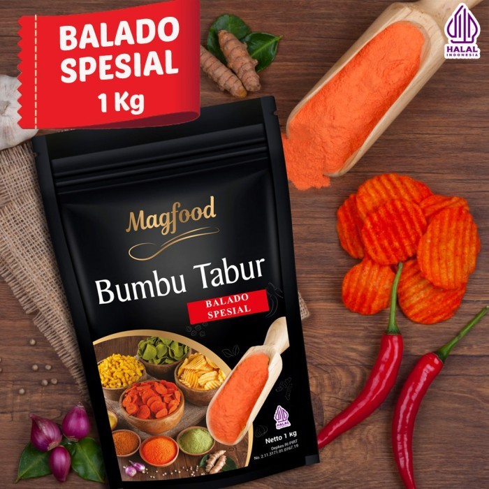 

[NEW PROMO] MAGFOOD BUMBU TABUR BALADO SPESIAL 100 GRAM - 1 kg