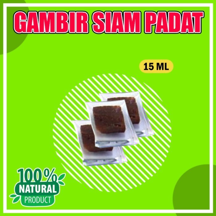 Gambir Siam / Serawak Minyak Tahan Lama Asli Kalimantan Padat Cair - Padat