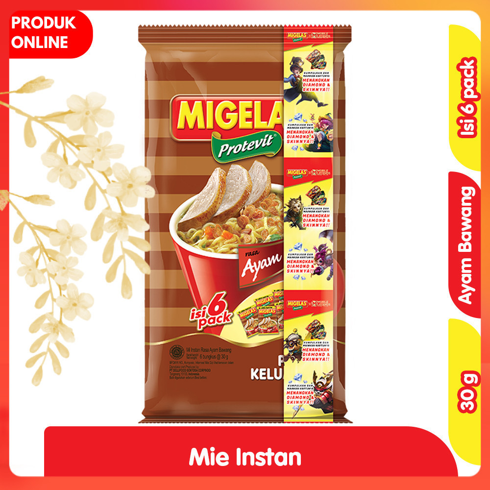 

Migelas Protevit Mi Instan Ayam Bawang 6 x 30 g