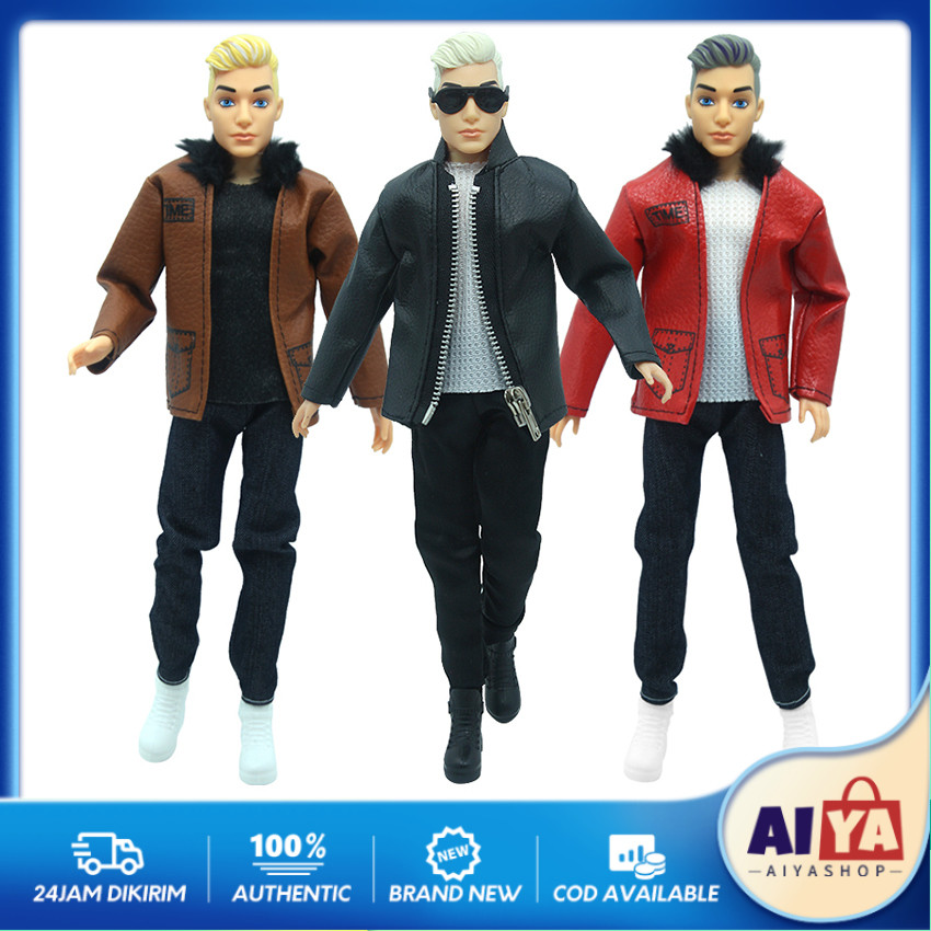Barbie Ken Mattel Pivotal Fashionistas Doll Boneka Berbie Barbi Cowok Mainan Anak Perempuan