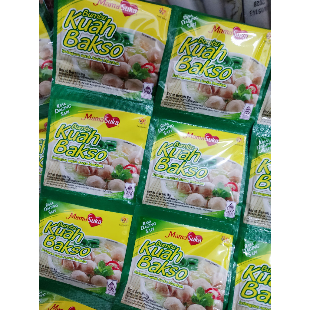 

MAMASUKA BUMBU KUAH BAKSO RENCENG ISI 12 SACHET