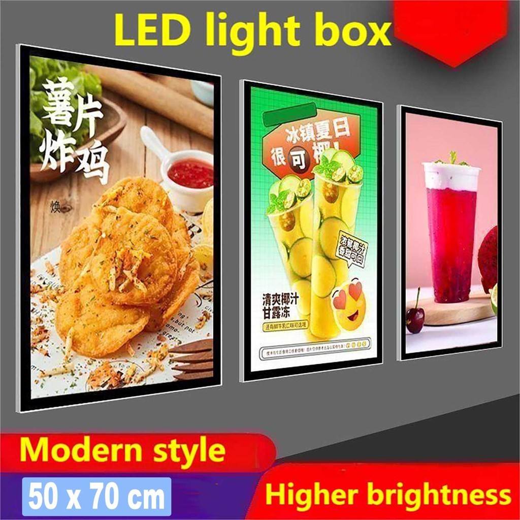 

EYOU Light Box Display Frame Poster LED Magnetic Acrylic EU Plug - YY-M-02 Original 99 Engine