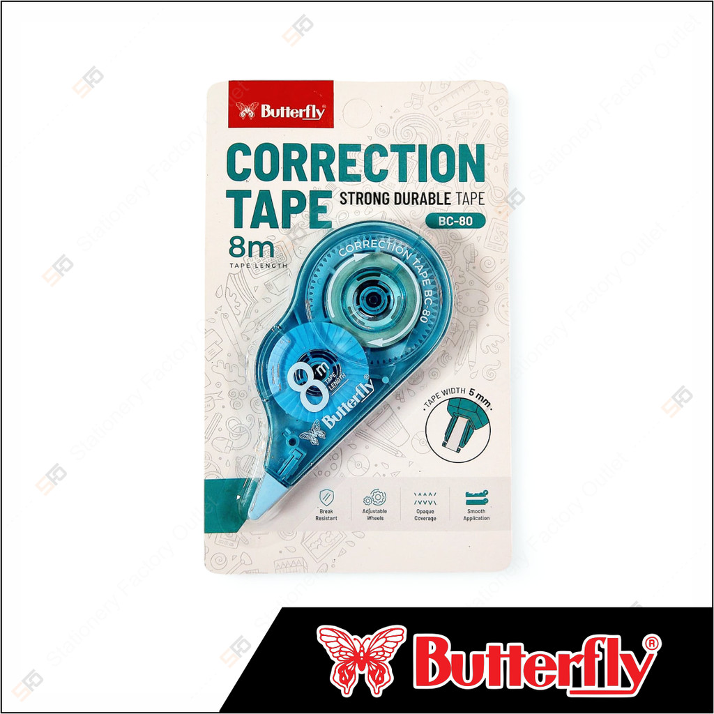 

Correction Tape Butterfly 8M - BC-80