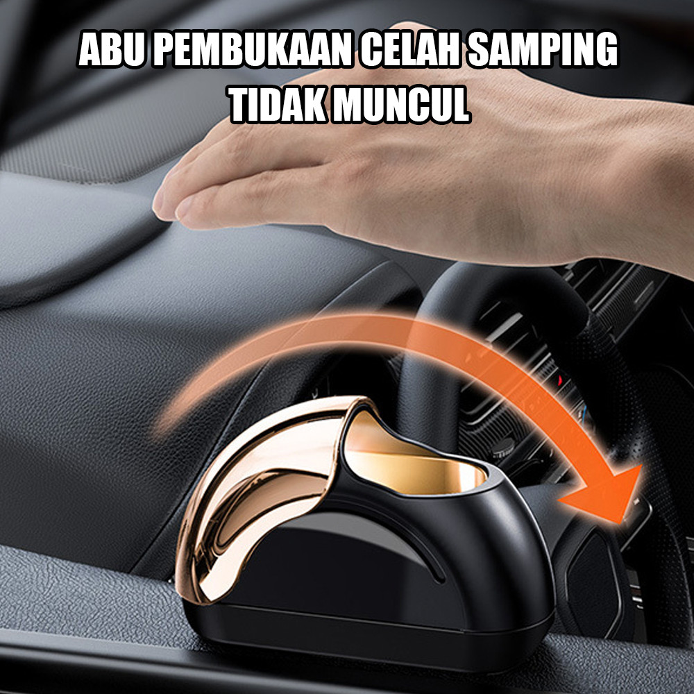 Asbak Mobil Premium Mini - Lampu LED Asbak Rokok Portable, Car Ashtray dengan Cahaya LED, Ringan & T