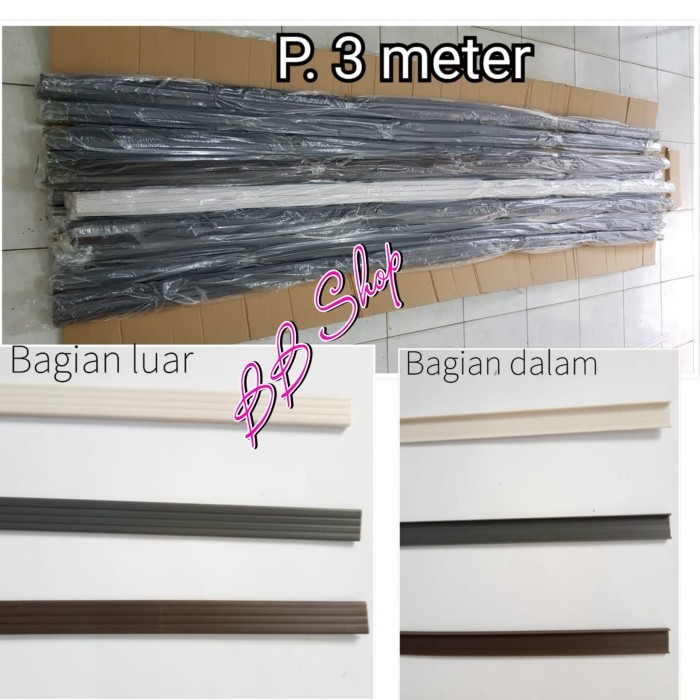 NAYY List PVC Kasa Nyamuk Magnet 3 M - Abu-abu