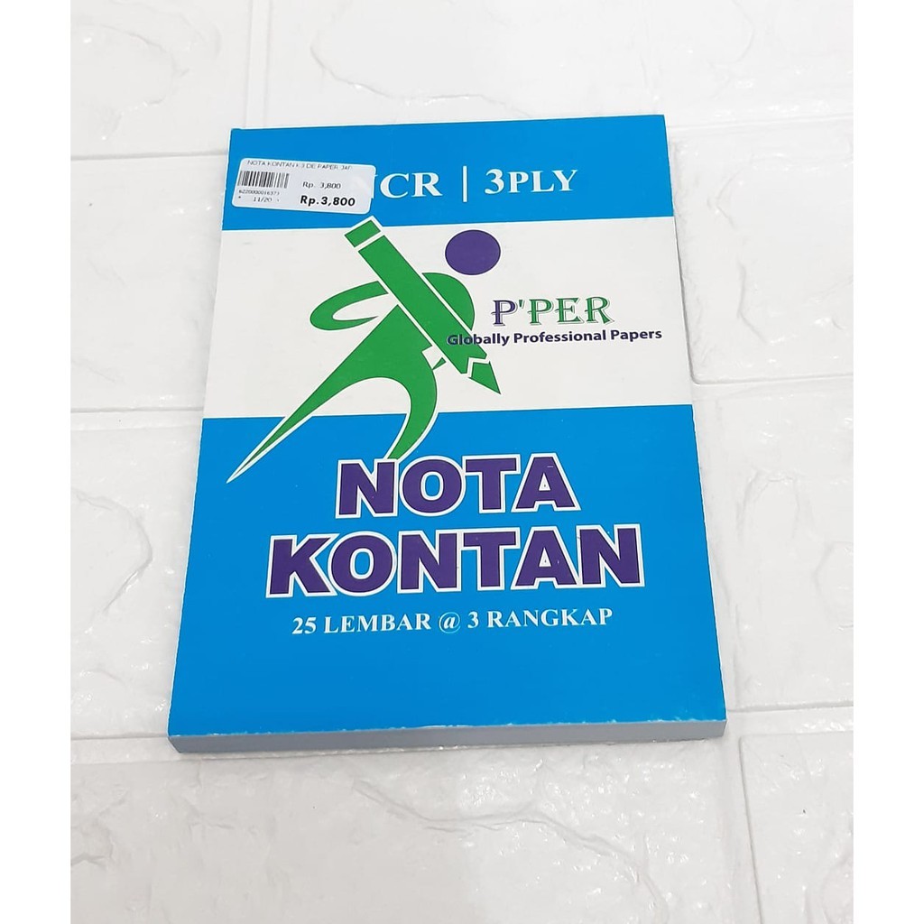 

NOTA KONTAN K3 DE PAPER JAP / PCS