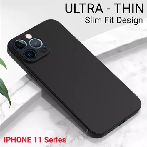 CASE  IPHONE 11 / 11 PRO / 11 PRO MAX PREMIUM CASE SLIM MATTE CASE BLACK DOFF