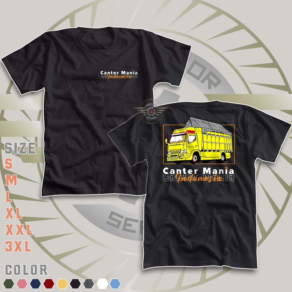 KAOS TRUK CANTER MANIA INDONESIA | Baju Truck Oleng Rebecca | Driver Muda Indonesia Canter Mania