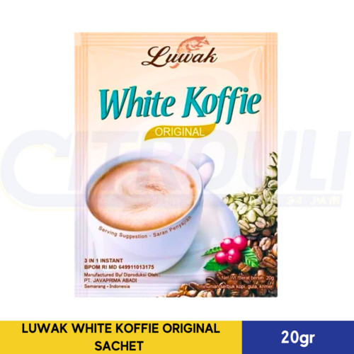 

LUWAK WHITE KOFFIE ORIGINAL SACHET 20gr